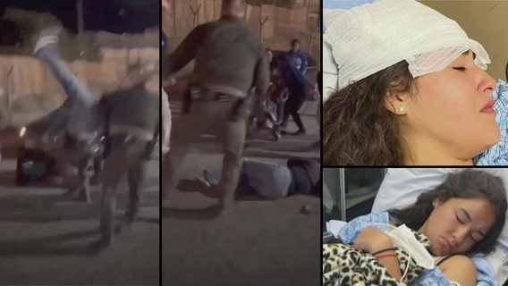 Victorville community protests over viral video of deputy slamming teen to ground; 4 arrested