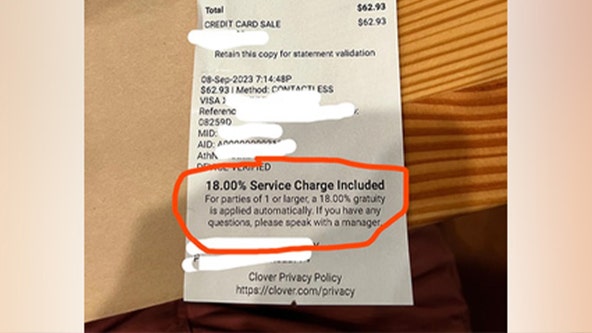 California restaurant responds to backlash over 18% service charge for parties of 1 or more