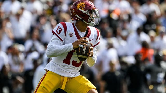 Caleb Williams throws career-high 6 TDs, USC holds off Colorado 48-41