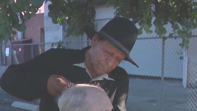 Community steps up to help Dreamer, homeless veteran who gives free haircuts, after someone destroyed his shop