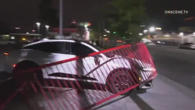 Wild pursuit: LA burglary suspect chased from one car dealership to another