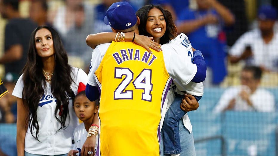 Kobe Bryant’s Daughter Natalia Tosses First Pitch On Lakers Night At ...