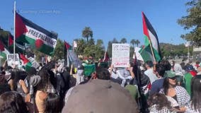 Thousands gather in West LA to demand peace in Palestine