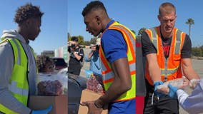 LA Clippers distribute food to 1,000 families in need at annual Feed the Community event