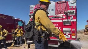 How do Orange County Firefighters train for fire season?