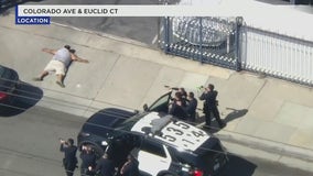 Police chase: Suspect surrenders following LAPD pursuit from Marina del Rey to Santa Monica