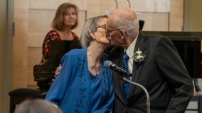 Kansas couple, both 96, ties the knot after meeting in senior living center