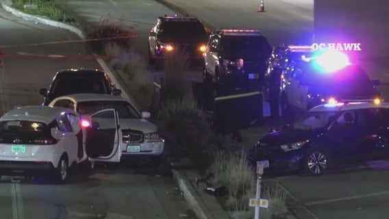 Driver arrested on suspicion of murder after intentionally hitting pedestrians in Long Beach: police