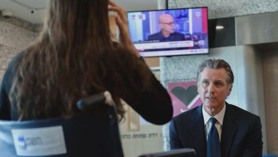 Newsom says he saw beheadings on video during Israel trip