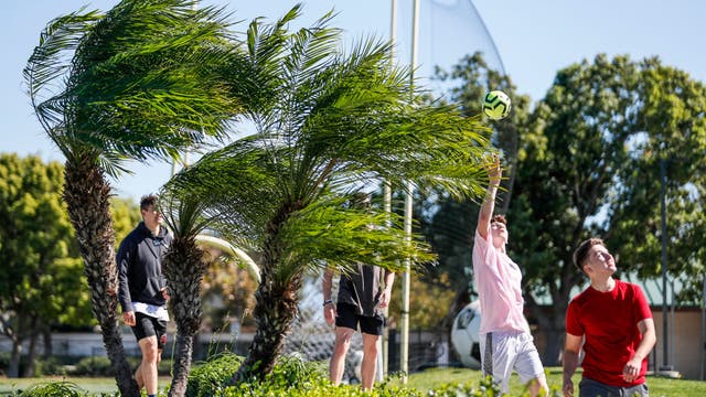 Santa Ana winds trigger power shutoffs, Red Flag Alert