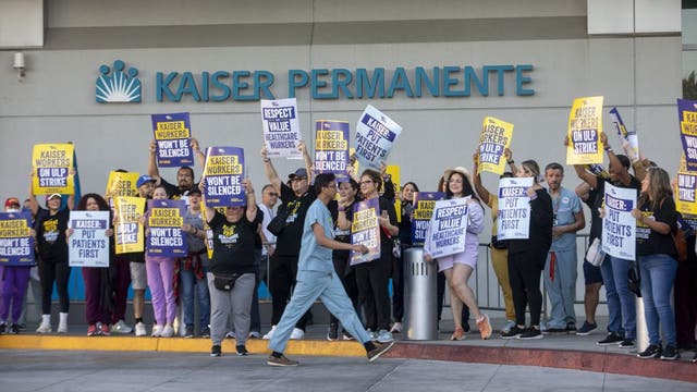 Kaiser Permanente strike: Health care workers hit picket lines for 2nd day
