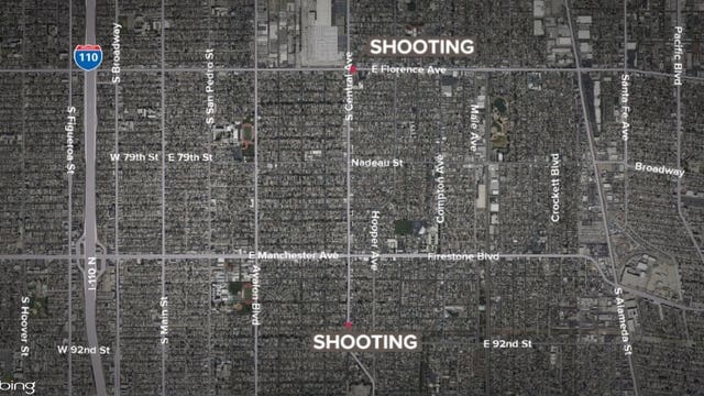 LAPD investigating 2 South LA shootings believed to be related; Suspect on the run