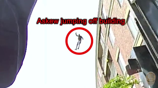 Wild LAPD bodycam video shows robbery suspect jumping off apartment building