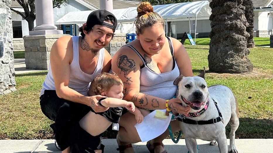 Pet Family Photo Day featuring Blue - Los Angeles Dodgers