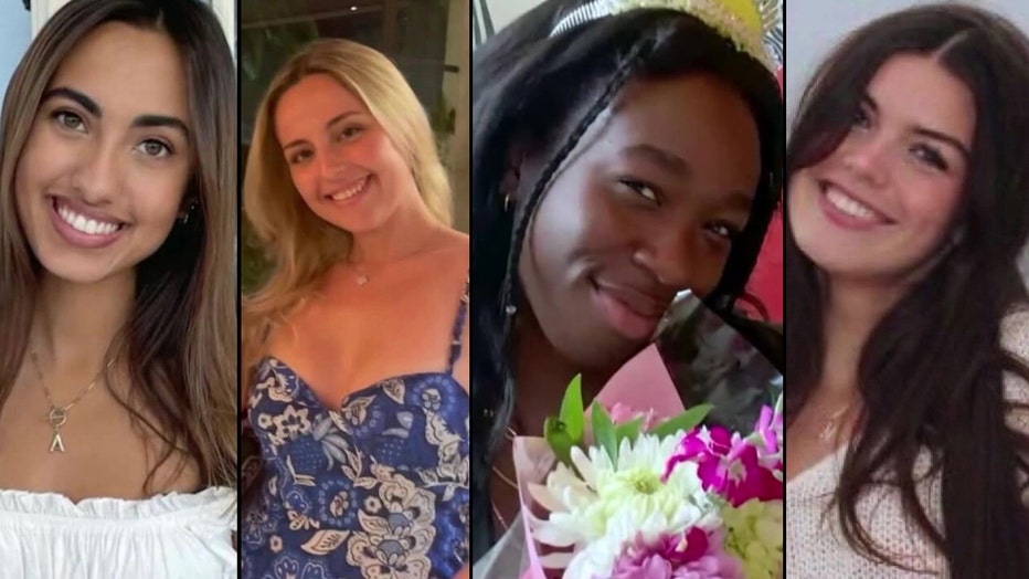 Asha Weir, Peyton Stewart, Deslyn Williams, Niamh Roland were killed in the tragic crash on PCH.