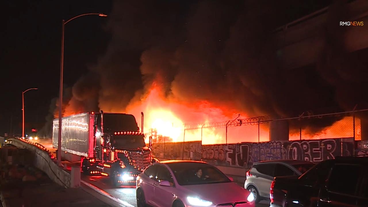 10 Freeway fire: Detours announced as DTLA freeway will be closed indefinitely - Vimarsana News