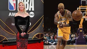 Lakers owner Jeanie Buss addresses Dennis Rodman's claim that the two briefly dated