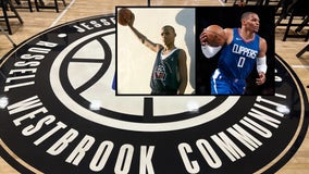 Clippers unveil Russell Westbrook Community Court at Jesse Owens Park in South LA