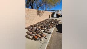 Over 100 allegedly stolen catalytic converters recovered at Victorville 'chop shop'