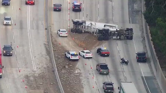 Crash on 605 Freeway in Whittier snarls traffic during morning rush hour
