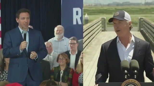 Gavin Newsom, Ron DeSantis hurl insults in FOX News debate with Hannity