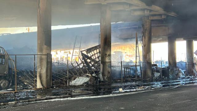 10 Freeway fire: Subtenant, leaseholder say Caltrans knew about their business for years