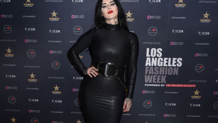 Kat Von D attends Los Angeles Fashion Week Powered By Art Hearts Fashion Fall/Winter 2022 on March 20, 2022 in Los Angeles, California. (Photo by Vivien Killilea/Getty Images for Art Hearts Fashion)