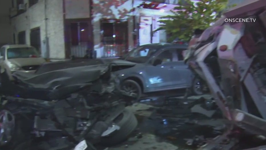 Tow truck crashes into several parked cars in Port Richmond neighborhood of  Philadelphia - 6abc Philadelphia