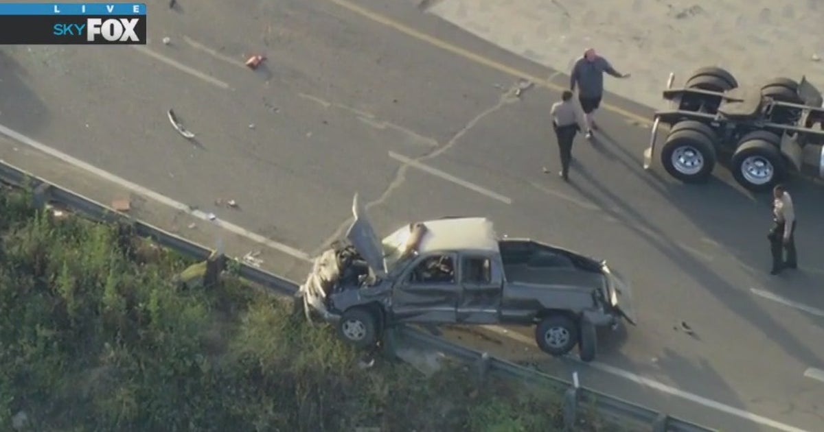 Pursuit ends in crash on 91 Freeway in Carson | FOX 11 Los Angeles
