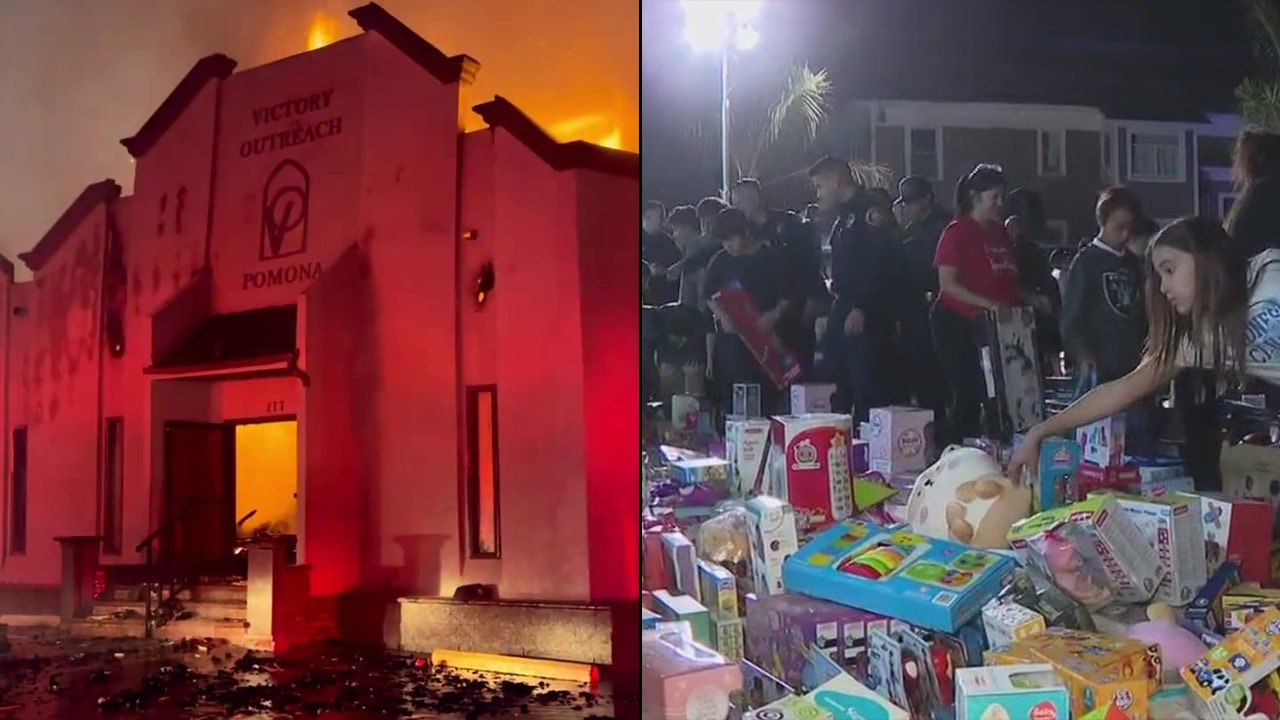 圣诞节前夕，大火毁坏洛杉矶地区一座教堂，社区齐心协力重建玩具