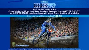 THE HOOKUP: 4 club-level tickets, 4 fan fest passes to Monster Energy AMA Supercross event