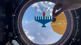 Astronaut celebrates Hanukkah from International Space Station with zero-gravity dreidel