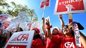 CSU Strikes: Faculty rallies at Cal State LA Wednesday demanding higher wages