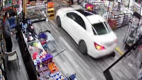 VIDEO: Car plows into Fullerton smoke shop, driver arrested