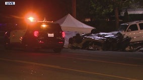 1 dead, 4 others hurt in Sun Valley multiple-car crash