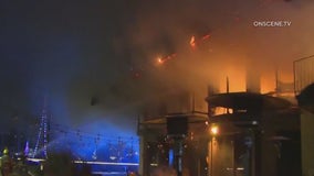 Decades-old Marina del Rey yacht club goes up in flames