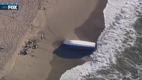 Second panga boat washes ashore Malibu beach in one week