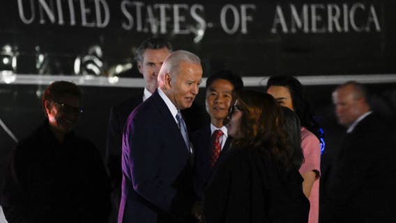 Bidens head back to White House after LA fundraising events