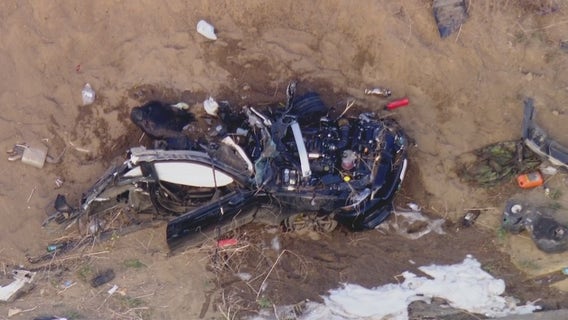 Agoura Hills crash kills 1 after car hits pole, splits in half