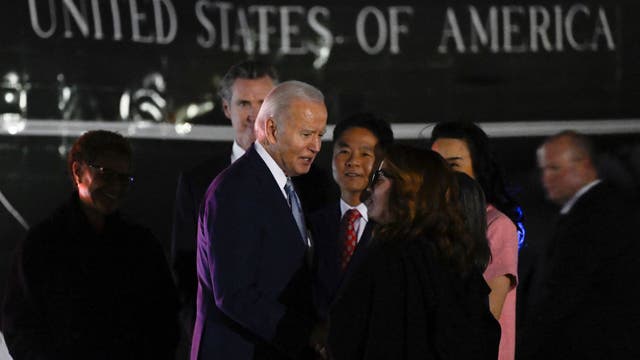 Bidens head back to White House after LA fundraising events