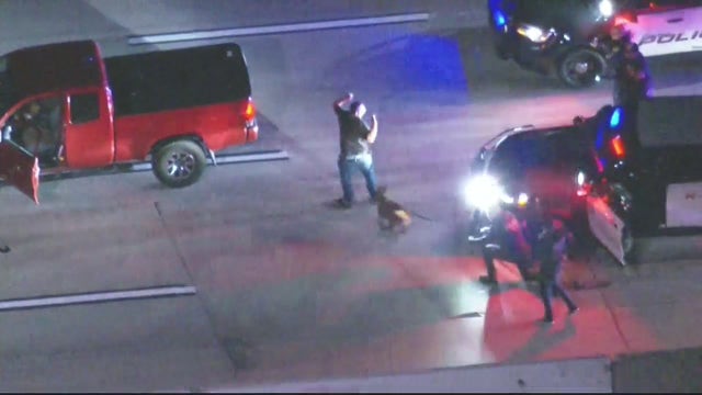 K9 roughs up suspect after hour-long California police chase