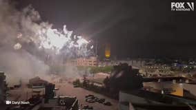 Video shows massive illegal firework show in downtown LA