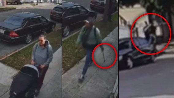 Woman pushing baby in stroller attacked by man in broad daylight in Long Beach