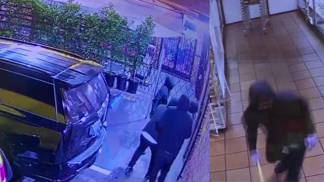 LA bakery hit by masked suspects hopping out of Cadillac Escalade