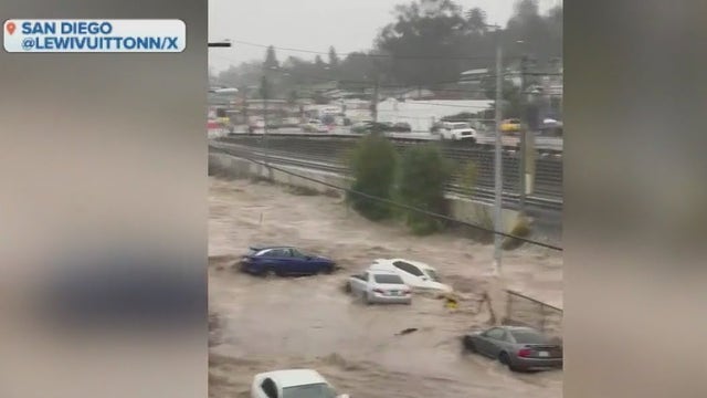 San Diego floodwaters prompt dramatic rescues as region sees record rain