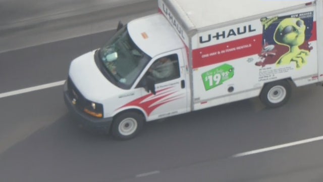U-Haul pursuit ends; 2 suspects in custody after passenger attempted to slip away