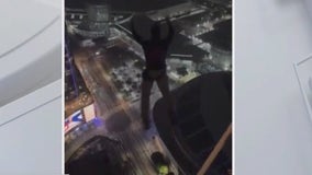 Graffitied skyscraper: BASE jumper plunges off DTLA building