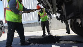 LA rain: Potholes causing havoc for drivers