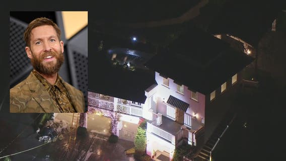 Calvin Harris' LA home catches fire