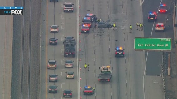 Man killed in 10 Freeway crash in Rosemead